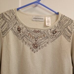 Alfred Dunner Beaded Sweater